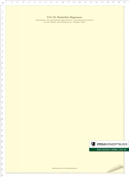 STOLZ Konzeptblock A4 blanko (Garamond Regular)